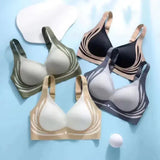 Seamless ladies underwear nylon polyamide wire free bralette everyday comfort