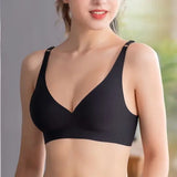 Seamless Mold Cup Wireless Bras 2-Pack Soft Padded Deep V Lingerie