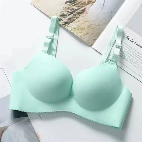 Seamless Push-Up Bras - Best Wireless Bras for Comfort & Style - A01 green / B / 38(85)