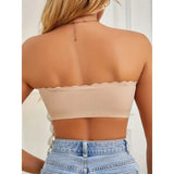 Seamless Strapless Wireless Bra Solid Push Up Comfort Lingerie