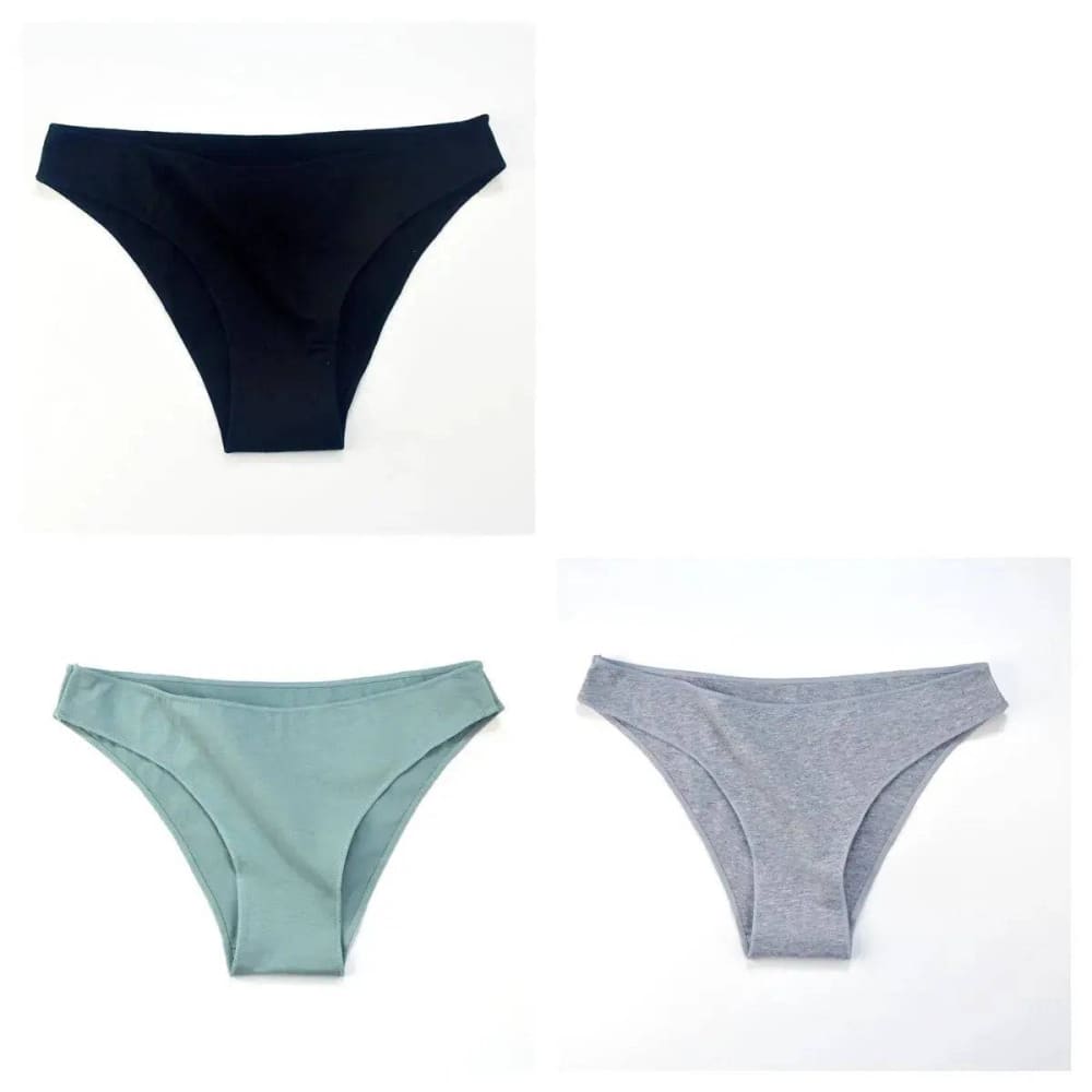 Seamless Underwear - Soft Cotton Low Rise Briefs for Women (3Pcs Set) - Set 4 / XXL / Set