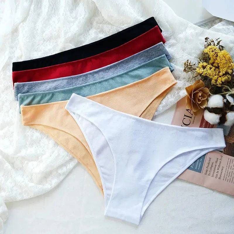 Seamless Underwear - Soft Cotton Low Rise Briefs for Women (3Pcs Set)