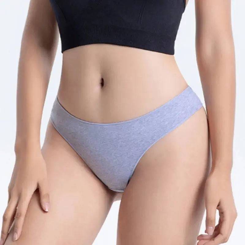 Seamless Underwear - Soft Cotton Low Rise Briefs for Women (3Pcs Set)