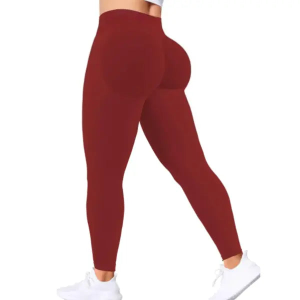 Seamless Women Solid Waist Yoga Pants Three-section Waist Sexy Hip-lifting Tight Sports Pants Fitness Exercise Yoga