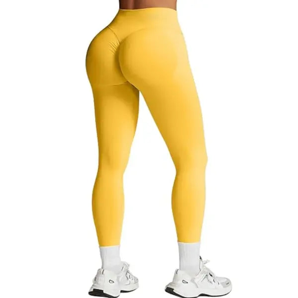 Seamless Women Solid Waist Yoga Pants Three-section Waist Sexy Hip-lifting Tight Sports Pants Fitness Exercise Yoga