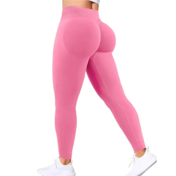 Seamless Women Solid Waist Yoga Pants Three-section Waist Sexy Hip-lifting Tight Sports Pants Fitness Exercise Yoga