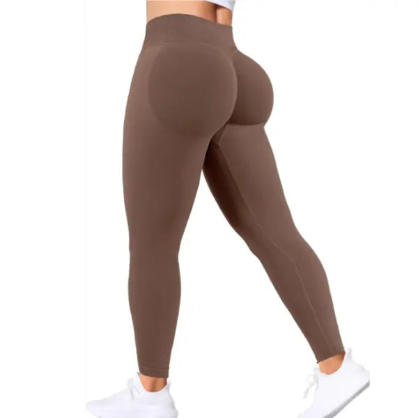 Seamless Women Solid Waist Yoga Pants Three-section Waist Sexy Hip-lifting Tight Sports Pants Fitness Exercise Yoga