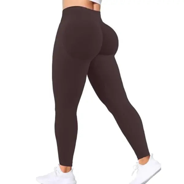 Seamless Women Solid Waist Yoga Pants Three-section Waist Sexy Hip-lifting Tight Sports Pants Fitness Exercise Yoga
