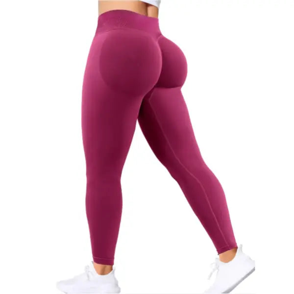 Seamless Women Solid Waist Yoga Pants Three-section Waist Sexy Hip-lifting Tight Sports Pants Fitness Exercise Yoga