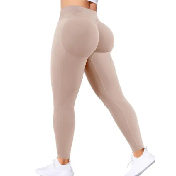 Seamless Women Solid Waist Yoga Pants Three-section Waist Sexy Hip-lifting Tight Sports Pants Fitness Exercise Yoga