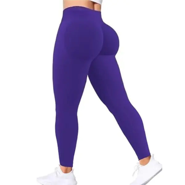 Seamless Women Solid Waist Yoga Pants Three-section Waist Sexy Hip-lifting Tight Sports Pants Fitness Exercise Yoga