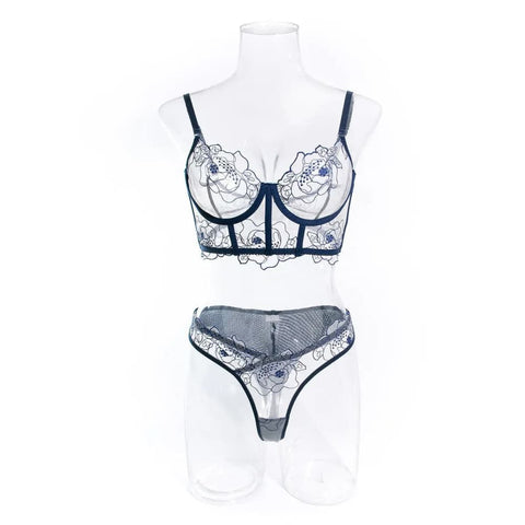 See-Through Underwear - Sexy Transparent Lingerie Set for Women