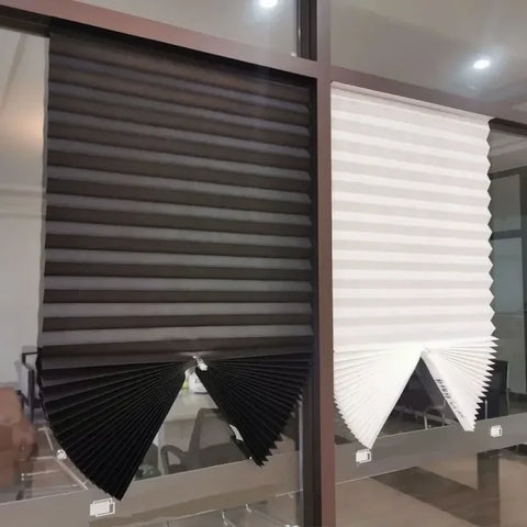 Self-Adhesive Pleated Blinds - Nonwoven Folding Half Window Shades