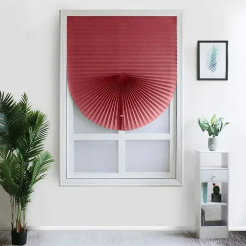 Self-Adhesive Pleated Blinds - Nonwoven Folding Half Window Shades