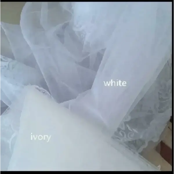 Selfie Bridal Veil with Long Lace Tiara for Wedding Accessories - Himpall