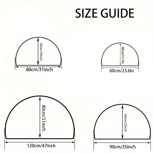 Semi-circular entryway door mat for any applicable scene