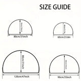 Semi-circular entryway door mat for any applicable scene