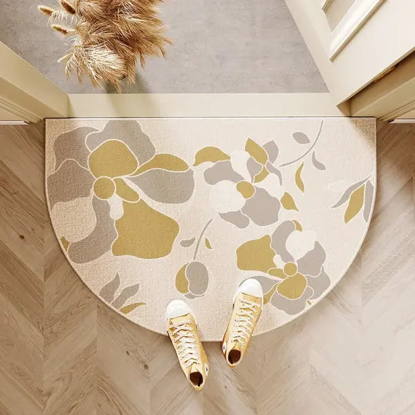 Semi-circular entryway door mat for any applicable scene - FQR-6 / 40x60cm 16x24inch