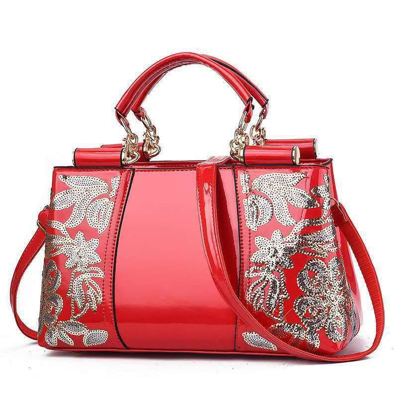 Sequins Handbags – Elegant Fashion Handbags for Any Occasion - Bright red