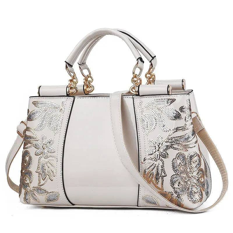 Sequins Handbags – Elegant Fashion Handbags for Any Occasion - Off white