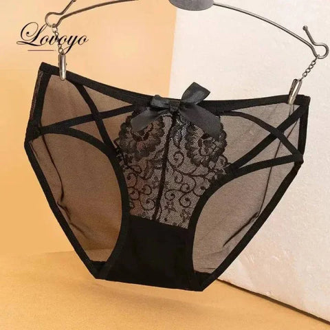 Sexy Lace Panties - Transparent Thong for Flirty Elegance - 105 / XL / 1pc