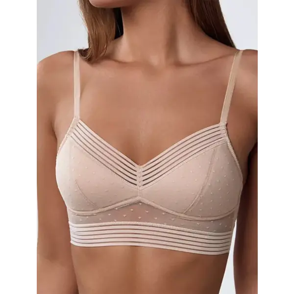 Sexy lace U-shaped backless lingerie for women without steel rings beautiful back bra ultra-thin invisible bra