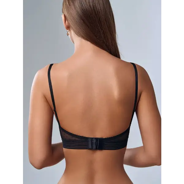 Sexy lace U-shaped backless lingerie for women without steel rings beautiful back bra ultra-thin invisible bra