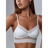 Sexy lace U-shaped backless lingerie for women without steel rings beautiful back bra ultra-thin invisible bra