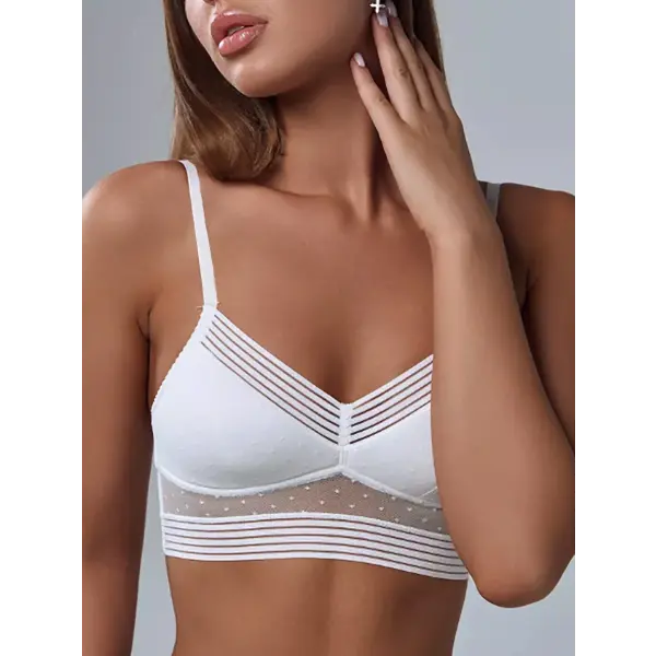 Sexy lace U-shaped backless lingerie for women without steel rings beautiful back bra ultra-thin invisible bra