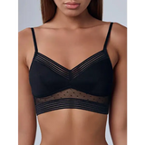 Sexy lace U-shaped backless lingerie for women without steel rings beautiful back bra ultra-thin invisible bra