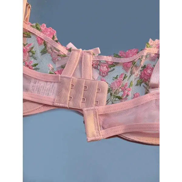 Sexy Lingerie Women Thin Transparent Lace See Through Female Erotic Underwear Bra And Panty Set Sleepwear Suit