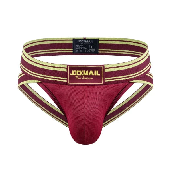 Sexy Men’s Jockstrap Briefs - Quick Dry Nylon Swimwear Bikini Tanga Slip
