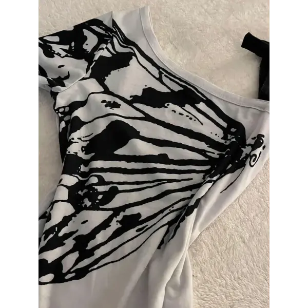 Sexy Off shoulder Summer T shirt Women Korean Harajuku Aesthetic Print Short sleeve Body Tops Female Tees Cotton Front