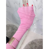 Sexy See-through Women T-Shirt Long Sleeve Korean Style Slim Basic Elasticity Tshirt Top Women’s Clothing Solid T