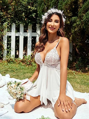 Sexy Transparent Nightgown for Women – Long Babydoll Lingerie & Evening Wear - Himpall