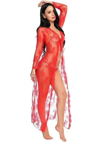 Sexy Transparent Nightgown for Women – Long Babydoll Lingerie & Evening Wear - Himpall