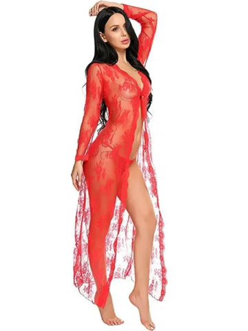 Sexy Transparent Nightgown for Women – Long Babydoll Lingerie & Evening Wear - Himpall