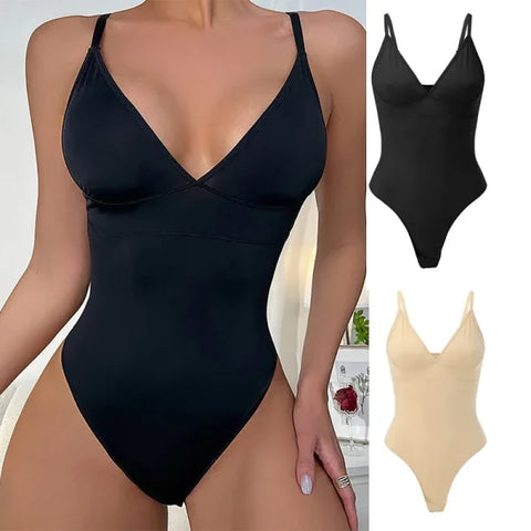 Shapewear for Women – Tummy Control Seamless Bodysuit Thong