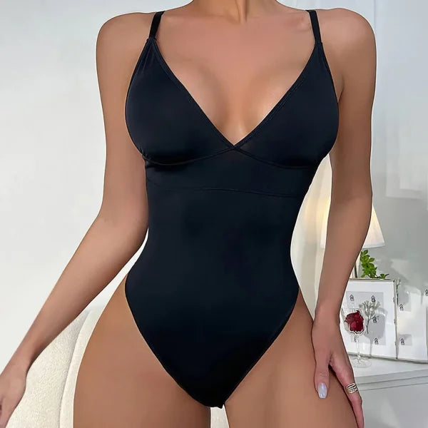 Shapewear for Women – Tummy Control Seamless Bodysuit Thong
