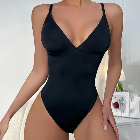 Shapewear for Women – Tummy Control Seamless Bodysuit Thong