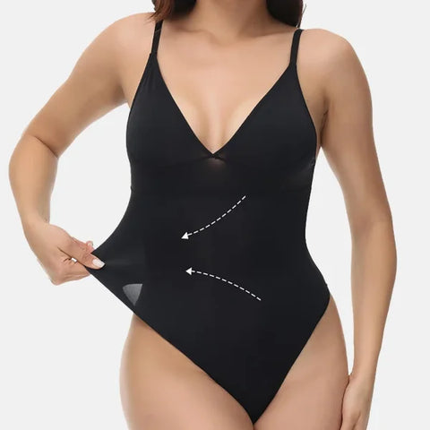 Shapewear for Women – Tummy Control Seamless Bodysuit Thong