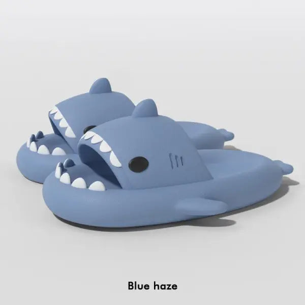 Shark EVA Material Slippers Cute Non-slip Beach Sandals - blue / 38-39
