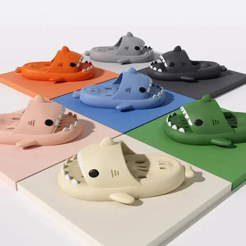 Shark Slippers: Quick-Drying Shower Shoes for Women