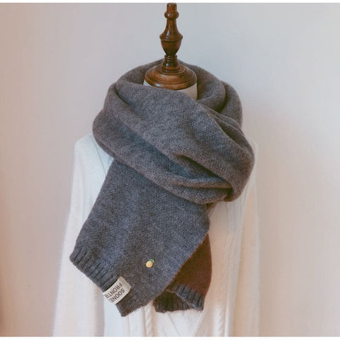 Shawl Accessories Cashmere Scarf Women Scarfs Winter - Grey