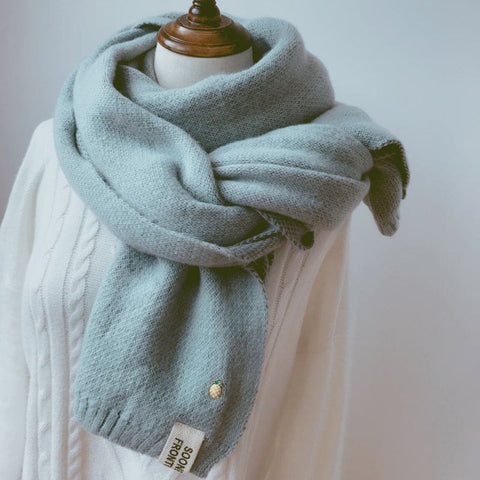 Shawl Accessories Cashmere Scarf Women Scarfs Winter - Light Green