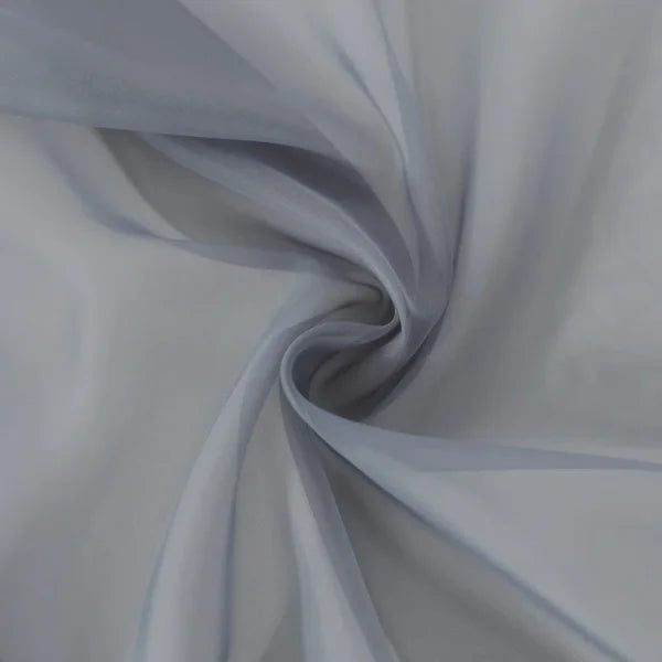 Sheer Curtains for Bedroom - Solid White Tulle for Nursery & Living Room - Silvery Grey / 132x160CM 2 panels / Rod