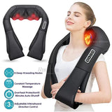 Shiatsu neck heated neck massager relief
