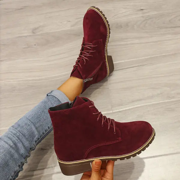 Short Boots Women Round Toe Martin Boots Women - Hair Remover