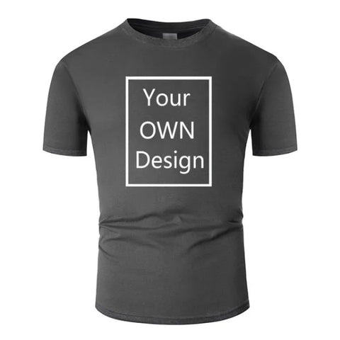 Short Sleeve Cotton Wool T-Shirt with Round Neck - Himpall
