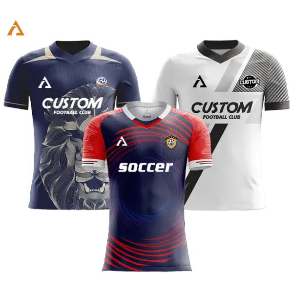 Short Sleeve Custom Sublimation Football Jersey Quick Dry Training Shirt
